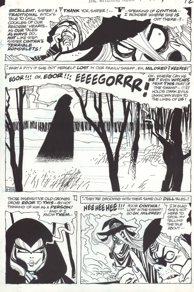 Witching Hour Pg By Toth In Albert Moy S Alex Toth Comic Art